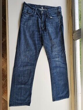 Hickey Freeman Men's Dark Blue Straight-Leg Jeans - Size 33 X 32